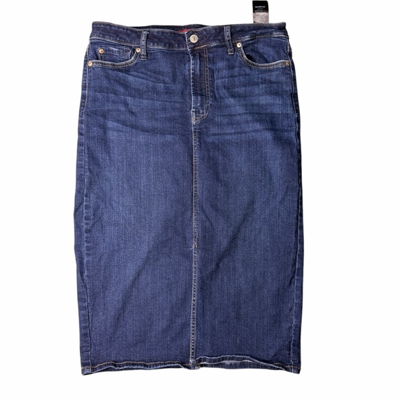 7 For All Mankind Dresses & Skirts - 7 For All Mankind Dark Blue Denim Skirt